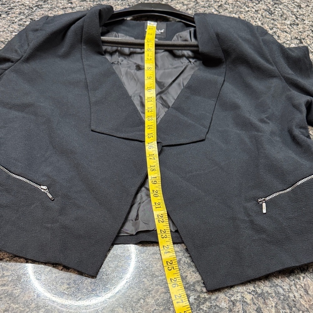 Gloria Vanderbilt Black Open-Front Blazer NWT 16 - Picture 8 of 10